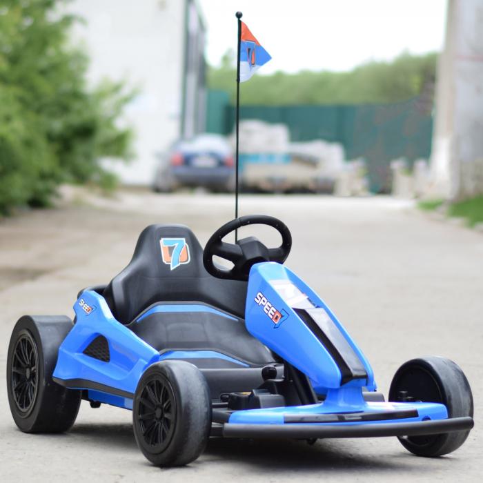 Ride-on electric Go Kart A035 F1 24V, EVA wheels, blue [11]