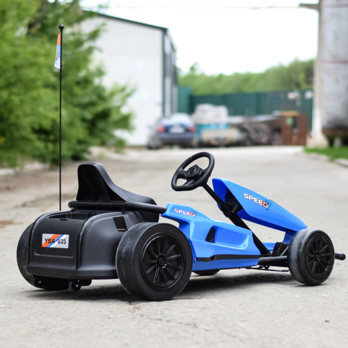 Ride-on electric Go Kart A035 F1 24V, EVA wheels, blue [16]