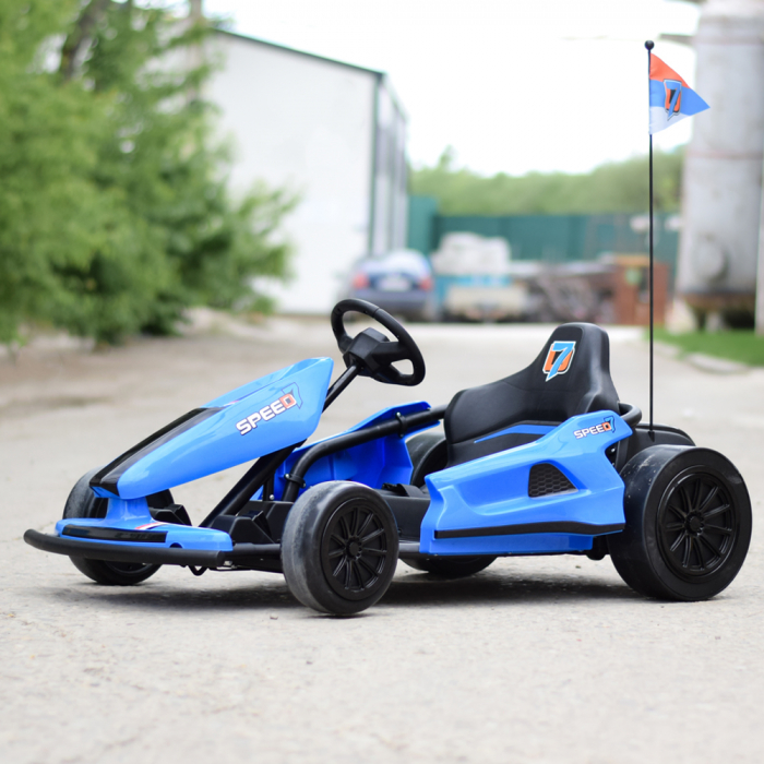 Ride-on electric Go Kart A035 F1 24V, EVA wheels, blue [12]