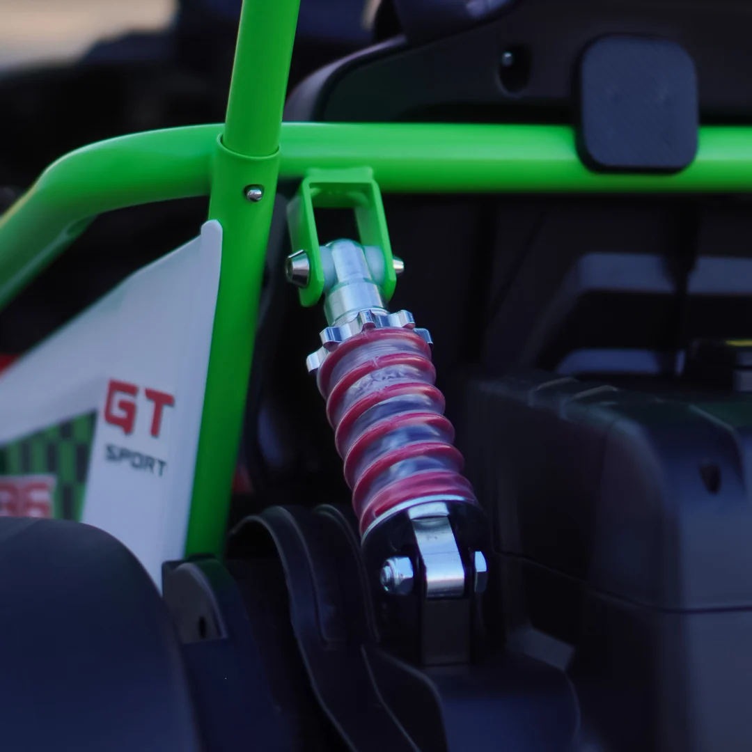 Go-Kart electric cu functie DRIFT, 4-8 ani, 300W, 24V 10Ah, scaun tapitat, verde [10]