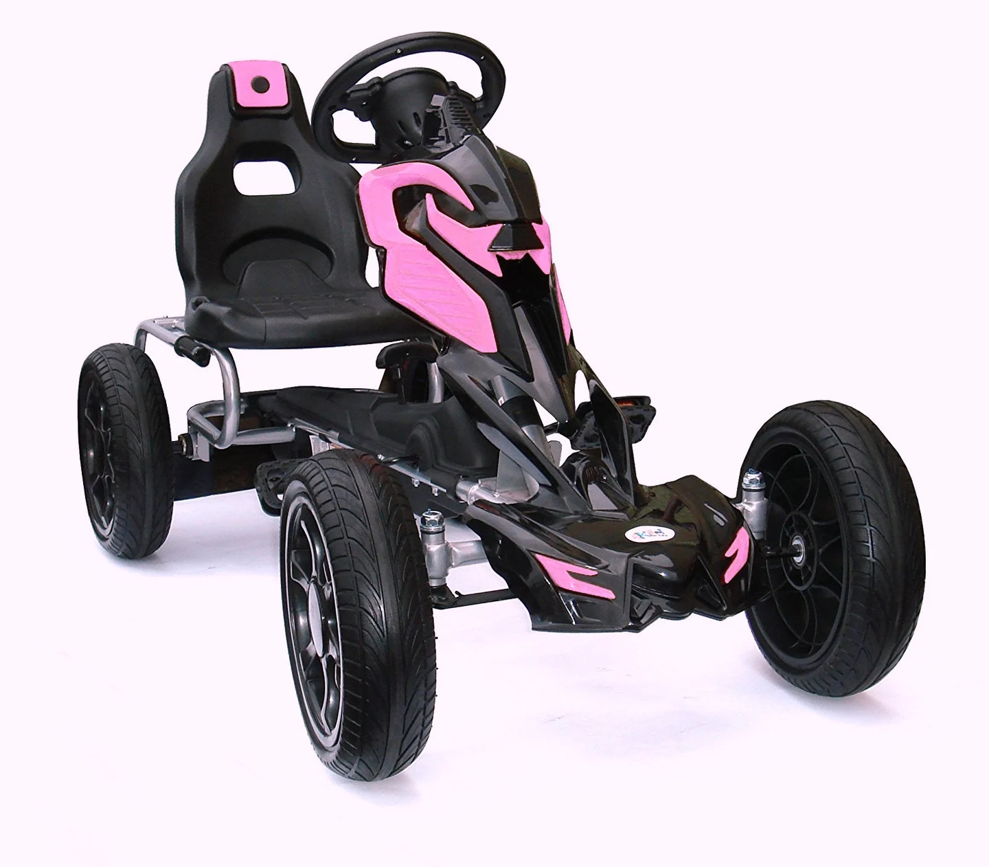 Ride on kart with pedals for children 5-10 years, Thunder, EVA wheels, pink [1]