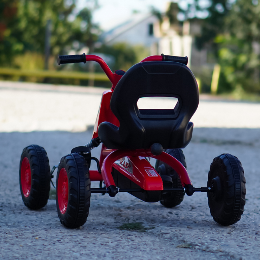 Kart cu pedale pentru copii intre 2 si 6 ani, rosu [7]