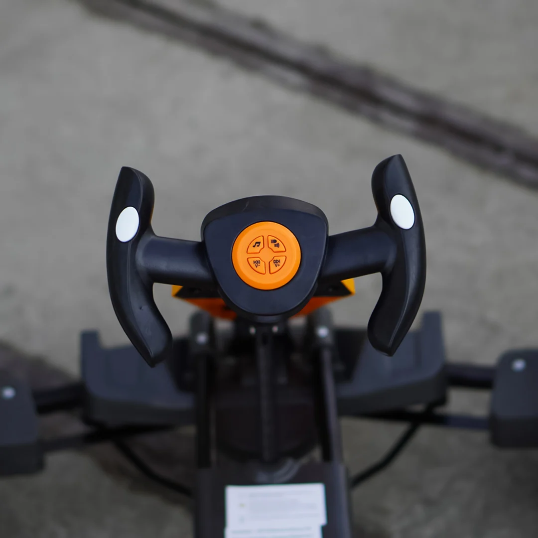 Electric GoKart V2 for Kids 3–7 Years, 12V 45W, Parental Control Remote, Bluetooth Music, Foldable Kids Go Kart, yellow [6]