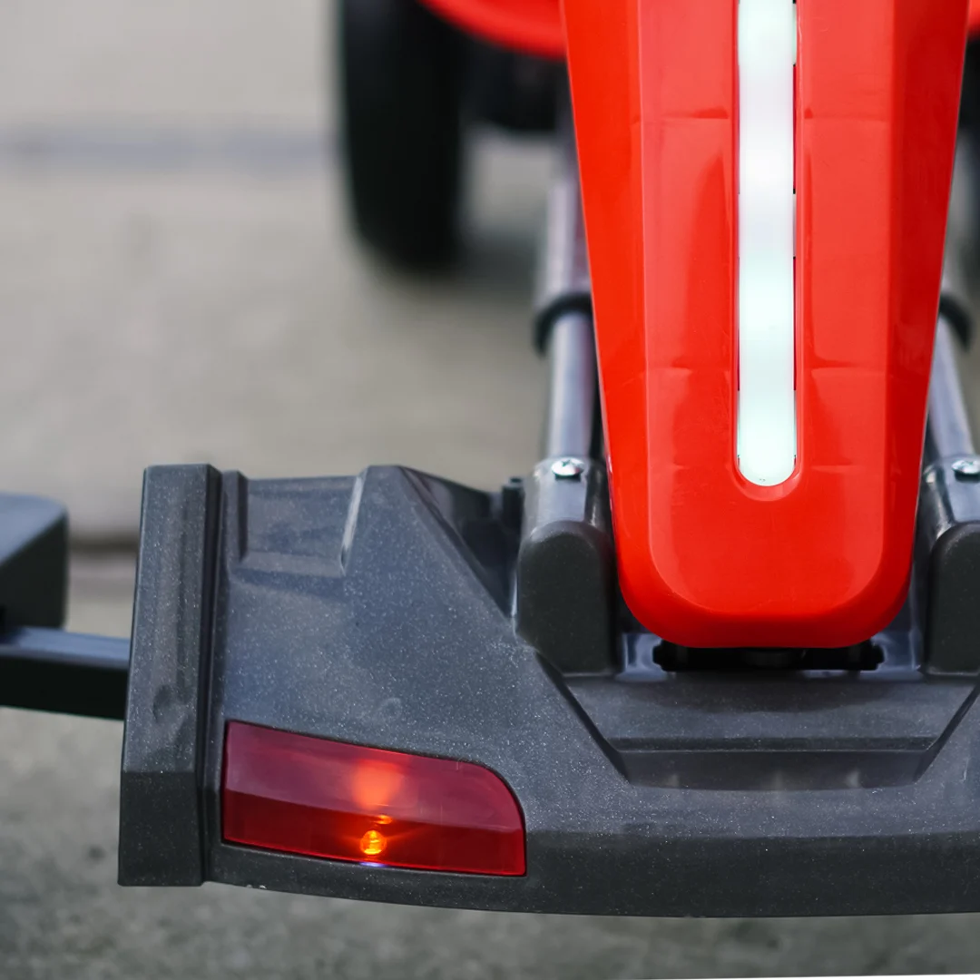 Electric GoKart V2 for Kids 3–7 Years, 12V 45W, Parental Control Remote, Bluetooth Music, Foldable Kids Go Kart, red [9]