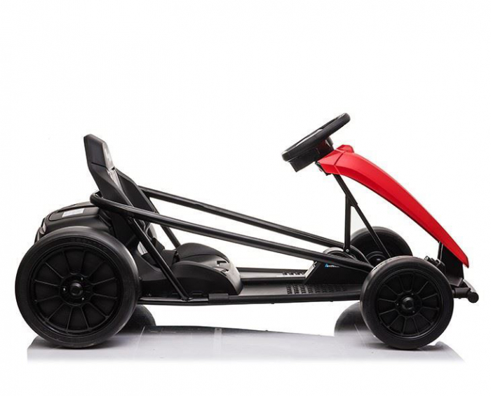 Go Kart electric pentru copii SX1968, 500W putere, 24V, roti moi, rosu [12]