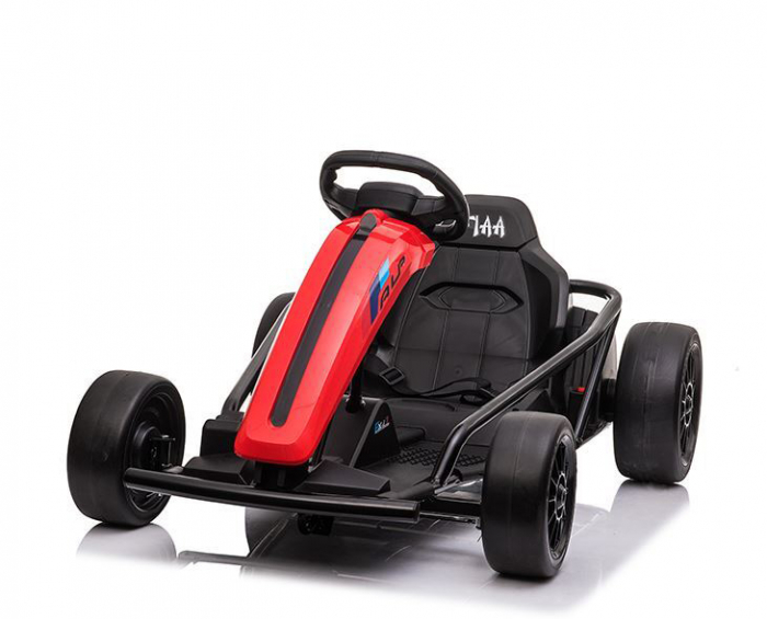 Go Kart electric pentru copii SX1968, 500W putere, 24V, roti moi, rosu [13]
