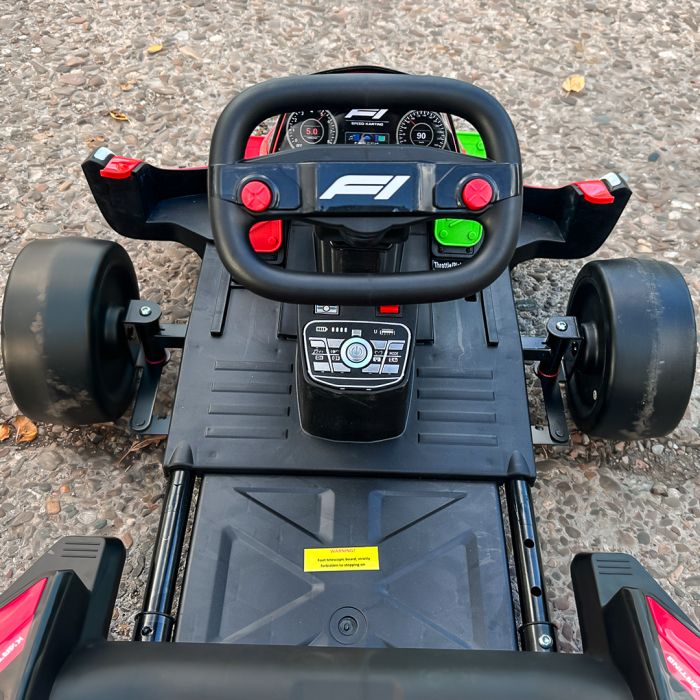 Kart electric pentru copii intre 3 si 11 ani, Racing F1, 500W, 24V, telecomanda inclusa, rosu [11]