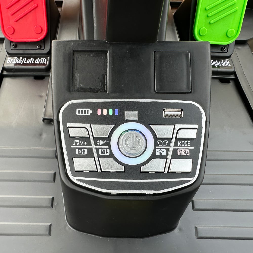 Kart electric pentru copii intre 3 si 11 ani, Racing F1, 90W, 12V, telecomanda inclusa, galben [13]