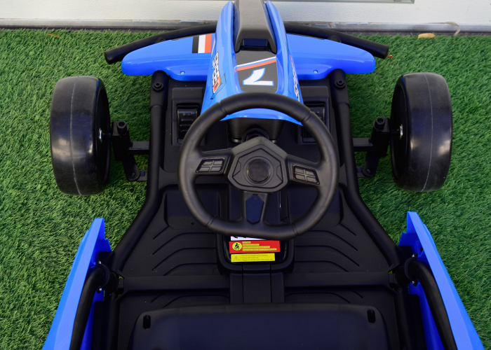 Ride-on electric Go Kart A035 F1 24V, EVA wheels, blue [4]