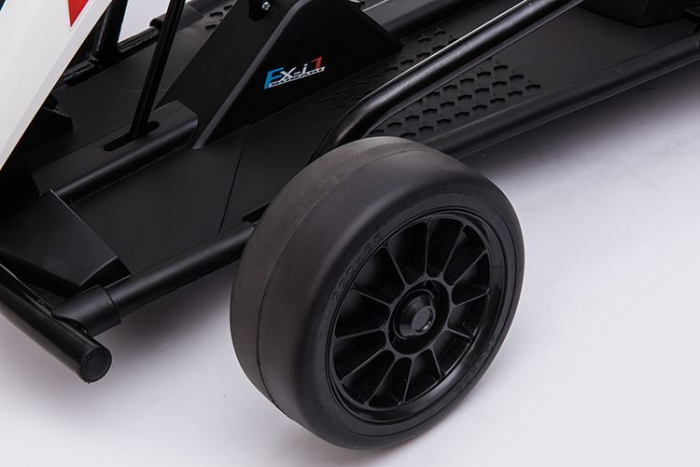 Go Kart electric pentru copii SX1968, 500W putere, 24V, roti moi, alb [11]