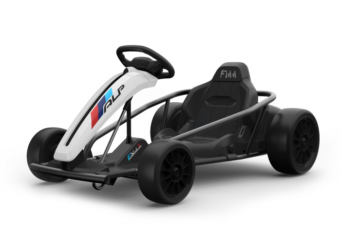 Go Kart electric pentru copii SX1968, 500W putere, 24V, roti moi, alb [9]