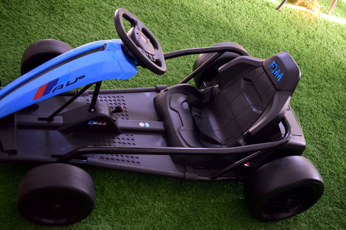 Go Kart electric pentru copii SX1968, 500W putere, 24V, roti moi, albastru [9]