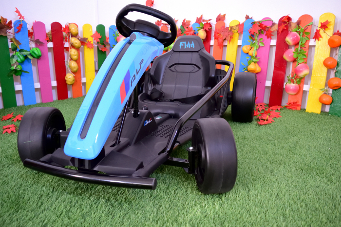 Go Kart electric pentru copii SX1968, 500W putere, 24V, roti moi, albastru [7]
