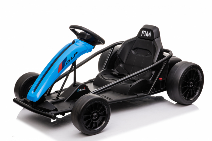 Go Kart electric pentru copii SX1968, 500W putere, 24V, roti moi, albastru [1]