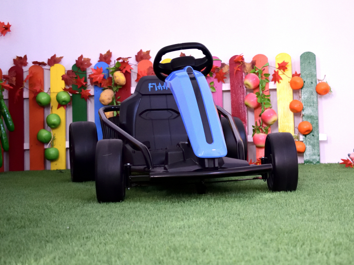 Go Kart electric pentru copii SX1968, 500W putere, 24V, roti moi, albastru [6]