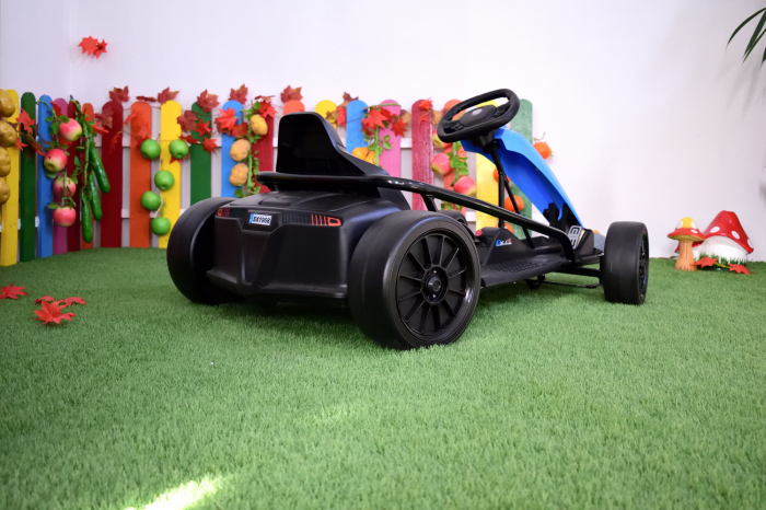 Go Kart electric pentru copii SX1968, 500W putere, 24V, roti moi, albastru [5]