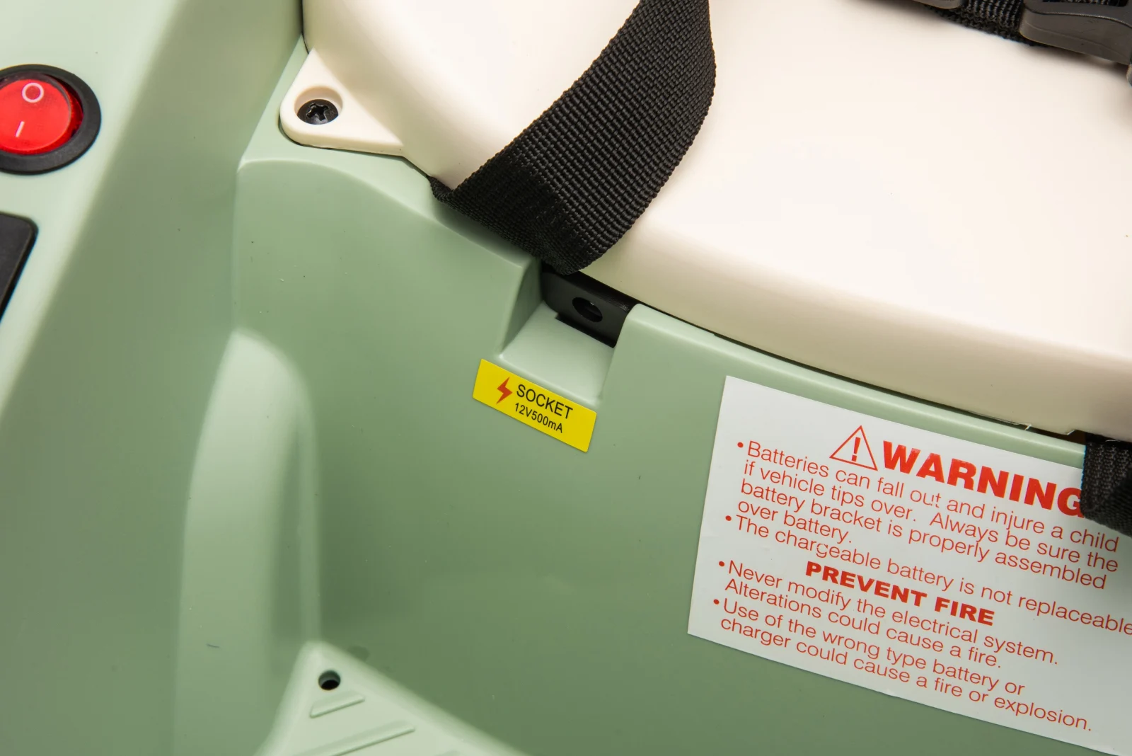 Masinuta busitoare copii, Solley UFO 360, cu telecomanda, 80W 12V, verde [3]