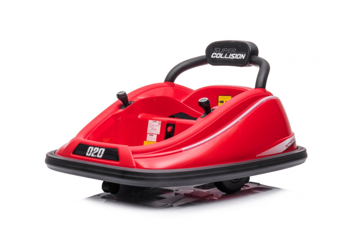Masinuta busitoare pentru copii, Super Collision 70W 12V, telecomanda inclusa, rosie [11]