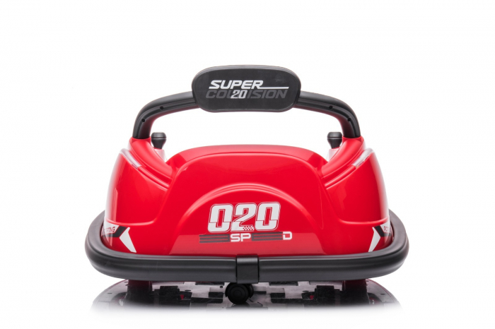 Masinuta busitoare pentru copii, Super Collision 70W 12V, telecomanda inclusa, rosie [16]