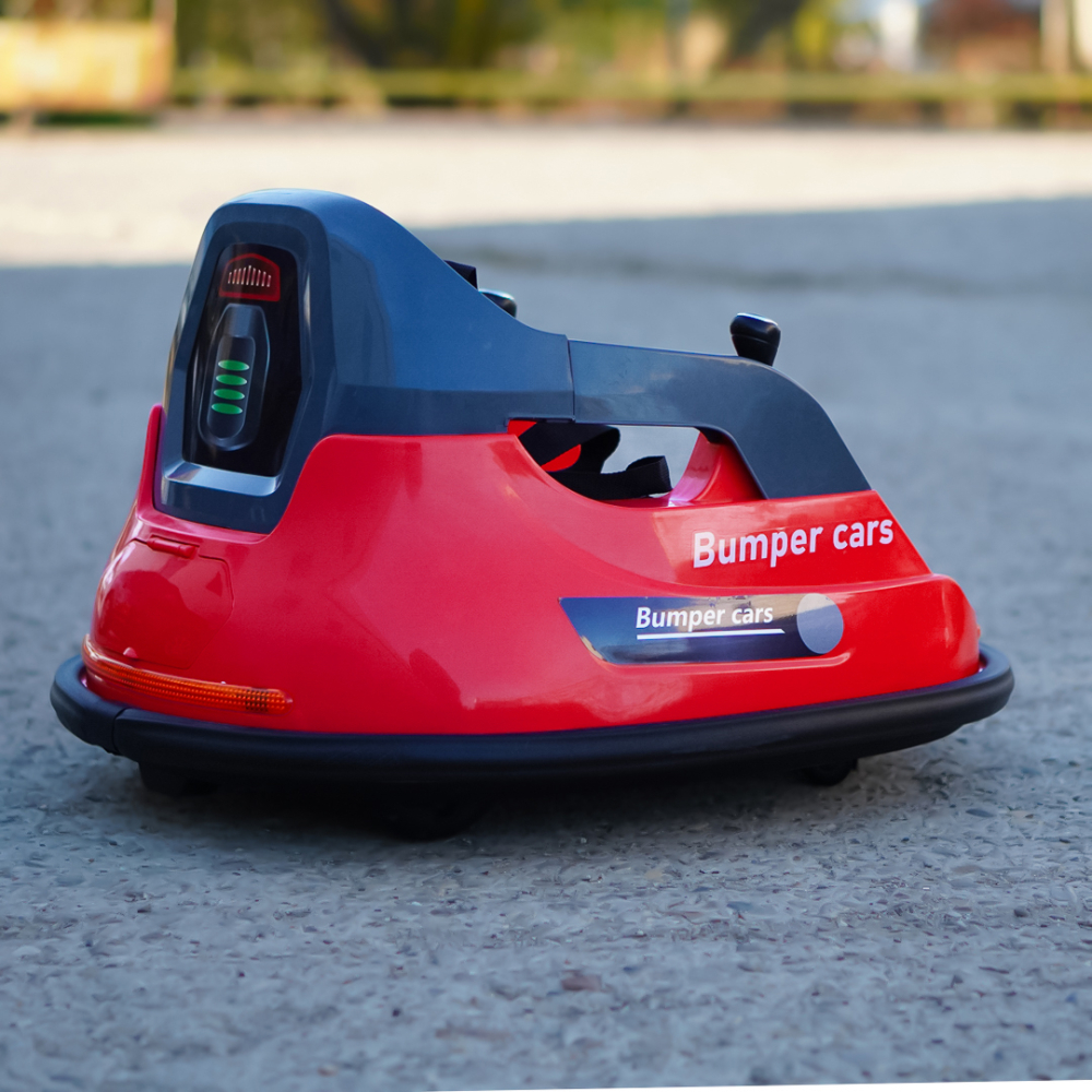 Masinuta busitoare cu telecomanda, Bumper, 70W 12V, rosie [9]