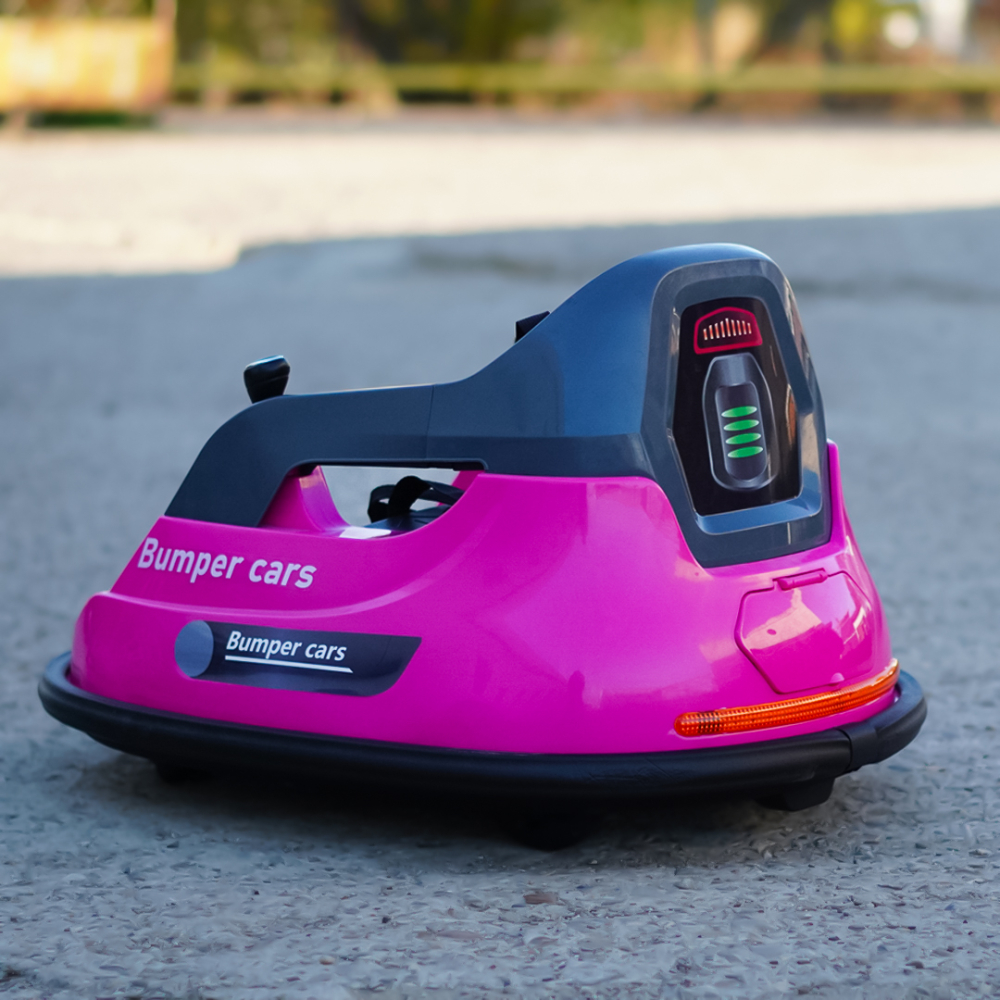 Masinuta busitoare cu telecomanda, Bumper, 70W 12V, roz [11]