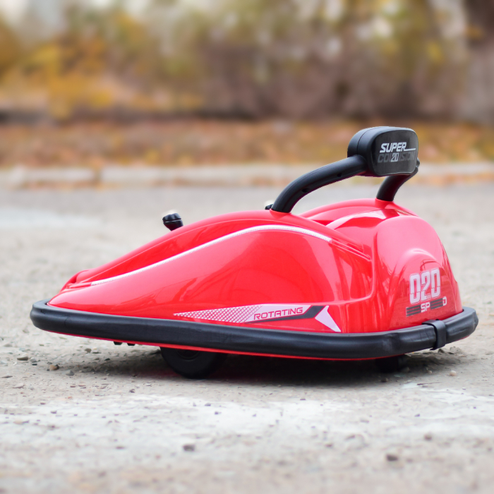 Masinuta busitoare pentru copii, Super Collision 70W 12V, telecomanda inclusa, rosie [7]