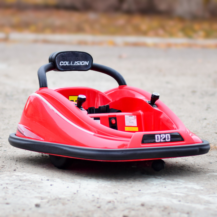 Masinuta busitoare pentru copii, Super Collision 70W 12V, telecomanda inclusa, rosie [3]
