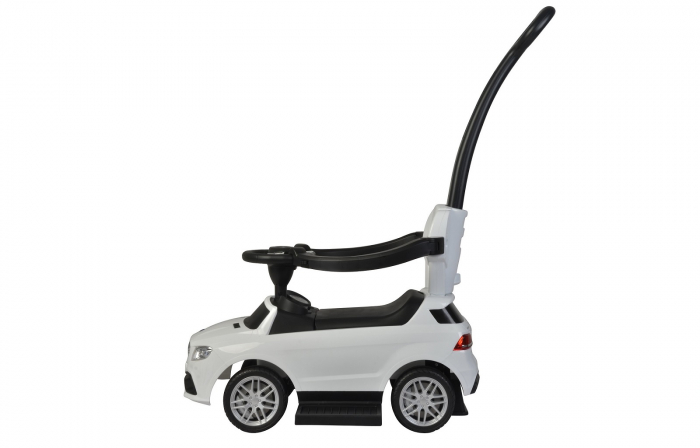 Licensed Ride-On car for children Mercedes GLC63 AMG 3 in 1 with handle, premium equiped, white [3]
