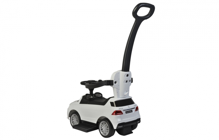 Licensed Ride-On car for children Mercedes GLC63 AMG 3 in 1 with handle, premium equiped, white [5]