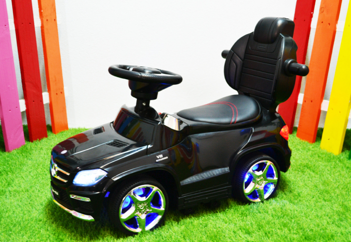 Licensed Ride-On car for children Mercedes GLC63 AMG 3 in 1 with handle, premium equiped, black [16]