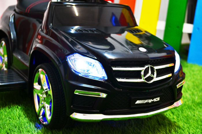 Licensed Ride-On car for children Mercedes GLC63 AMG 3 in 1 with handle, premium equiped, black [13]