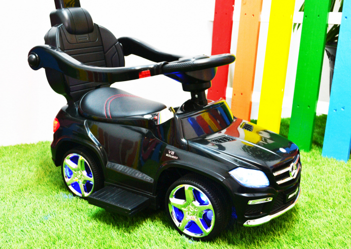 Licensed Ride-On car for children Mercedes GLC63 AMG 3 in 1 with handle, premium equiped, black [14]