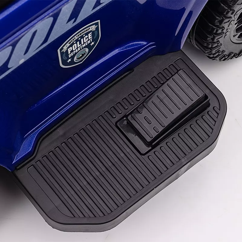 Masinuta de politie copii, Police 30W 6V, cu megafon si music player, alba [15]