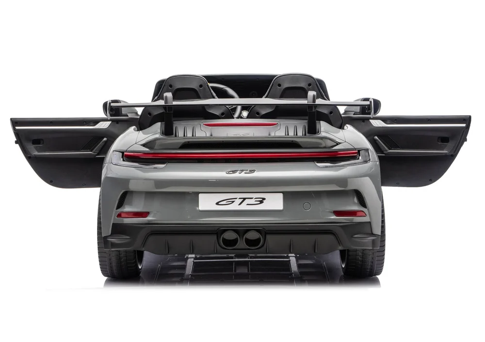 Electric Ride-On Car for 2 Children, Porsche 911 GT3, 320W, 24V 14Ah, Grey [8]