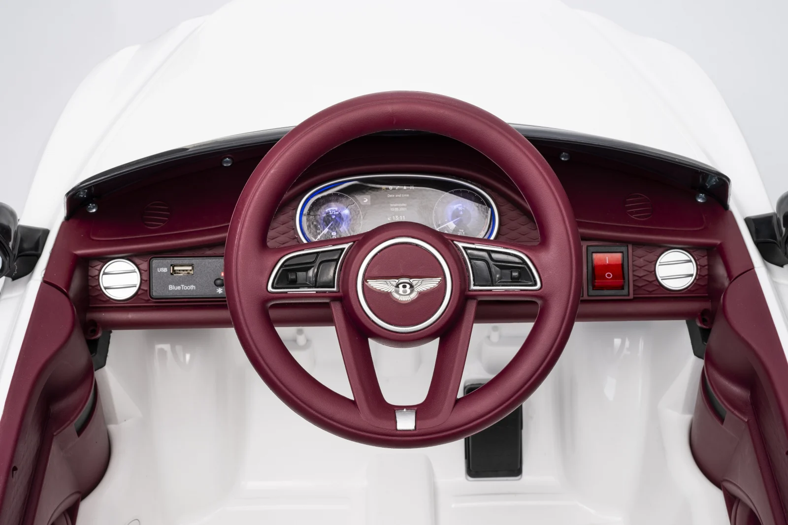 Bentley Bentayga S 4x4 Electric Ride-On Car for Children, 120W, 12V, Premium Edition, white [8]