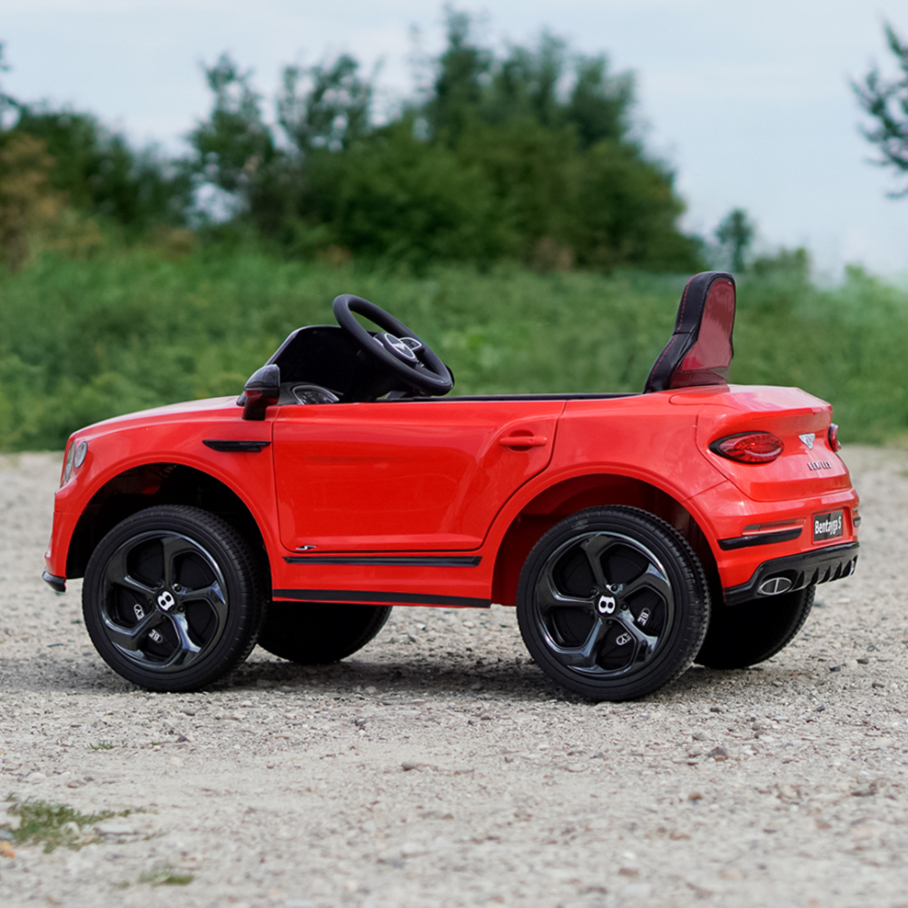 Masinuta electrica 4x4 copii, Bentley Bentayga S, 120W, 12V, premium, rosie [5]
