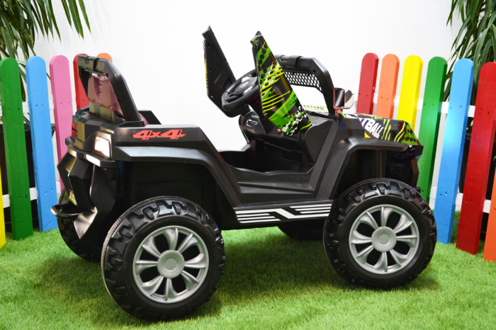 Kids electric Ride-On car 4x4 Kinderauto BJF119A, 12V, 120W, leather seat, green [9]