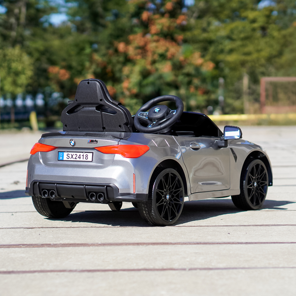 Masinuta electrica Bmw M4, 12V, PREMIUM, gri vopsit [9]