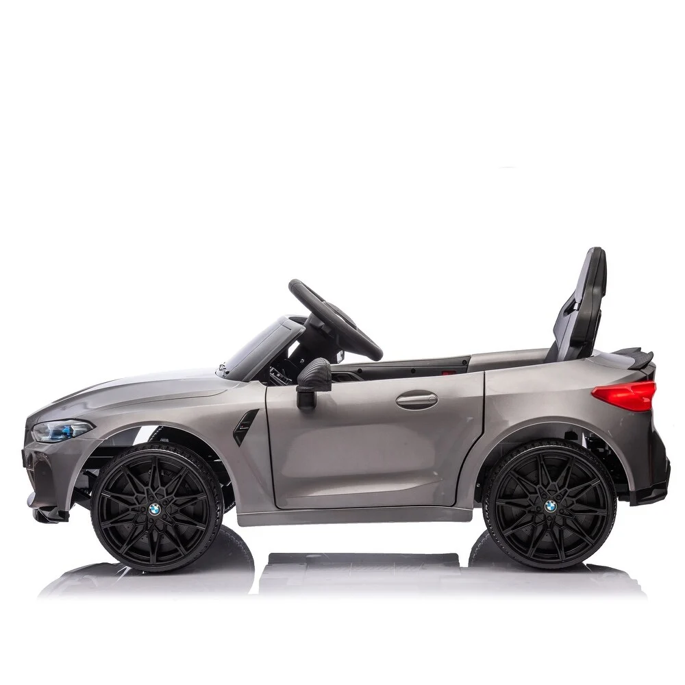 Masinuta electrica Bmw M4, 12V, PREMIUM, gri vopsit [2]