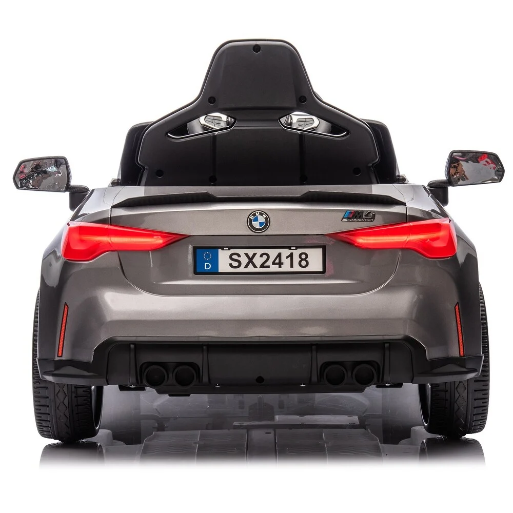 Masinuta electrica Bmw M4, 12V, PREMIUM, gri vopsit [7]