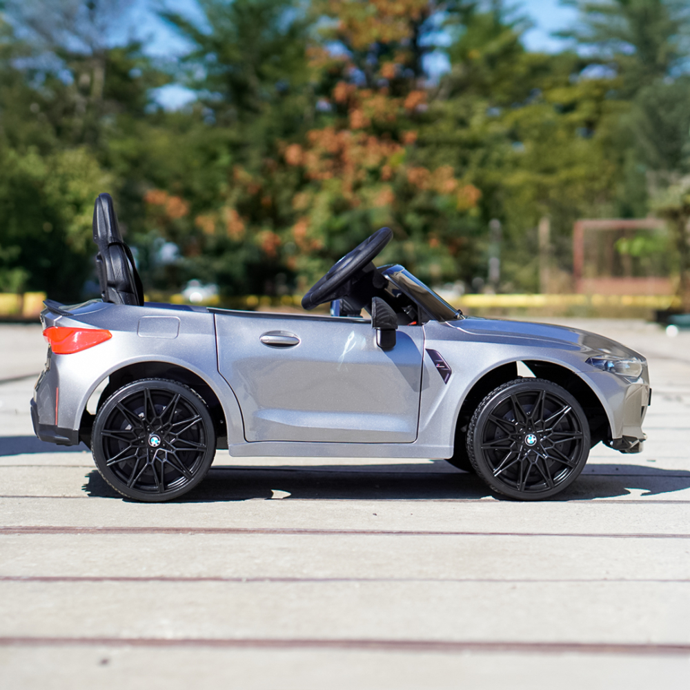 Masinuta electrica Bmw M4, 12V, PREMIUM, gri vopsit [10]
