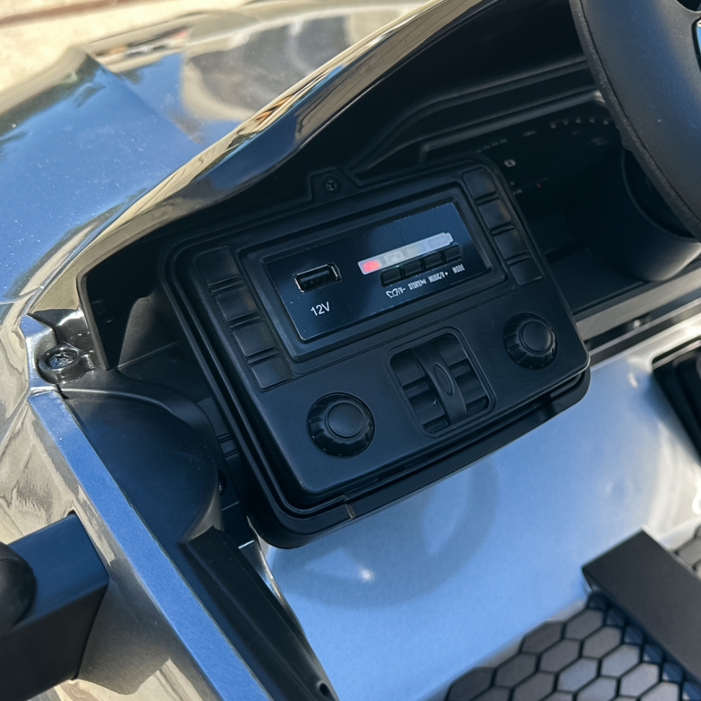 Masinuta electrica Bmw M4, 12V, PREMIUM, gri vopsit [18]