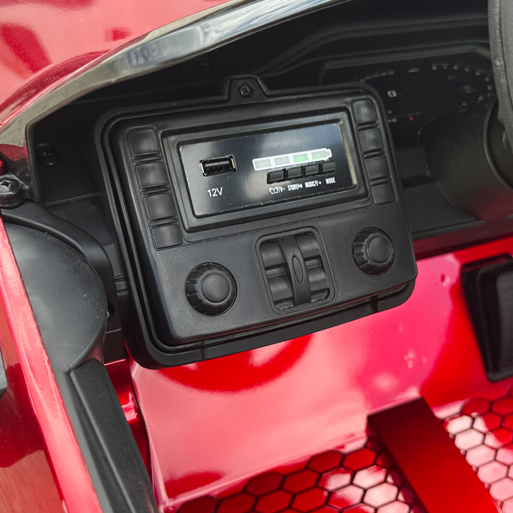 Masinuta electrica Bmw M4, 12V, PREMIUM, rosu vopsit [15]