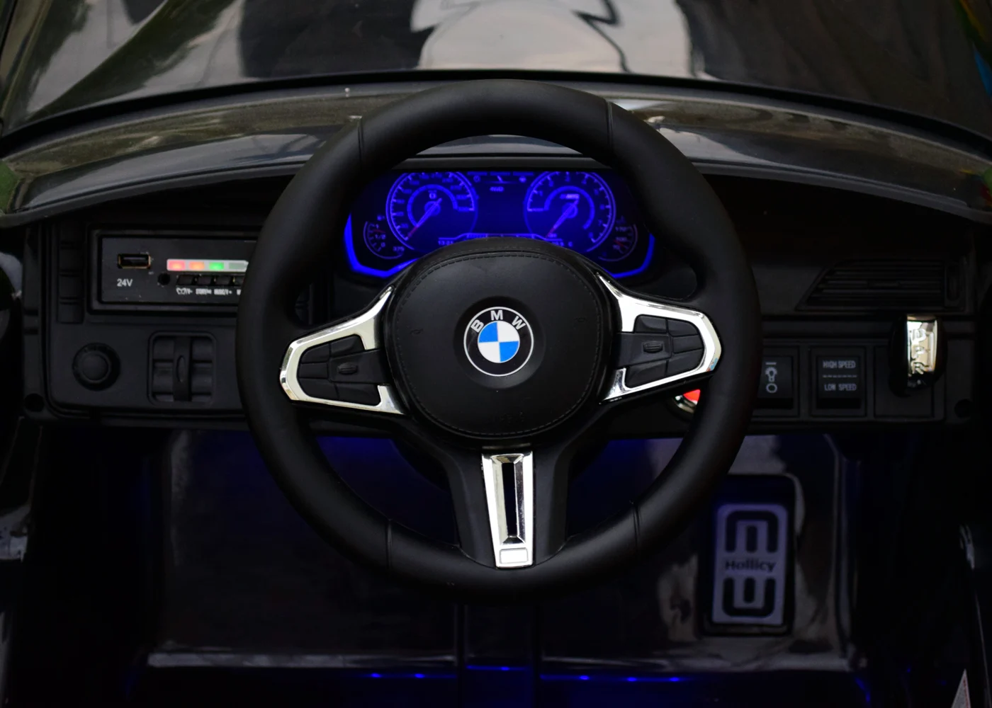 Masinuta electrica Bmw M5 Competition, 24V 14Ah, 500W, premium, functie Drift, neagra [5]