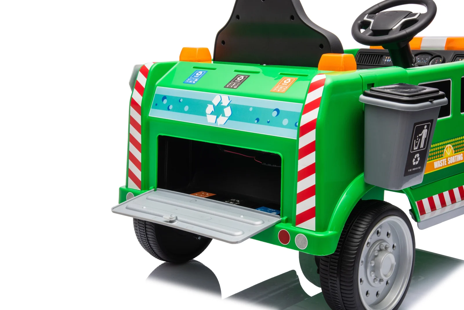 Electric Ride-On Dump Truck for Kids 2–5 Years, 70W, 12V, Premium, Green [24]