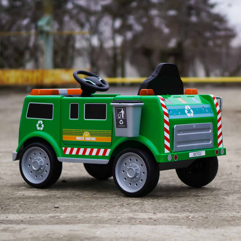 Electric Ride-On Dump Truck for Kids 2–5 Years, 70W, 12V, Premium, Green [6]