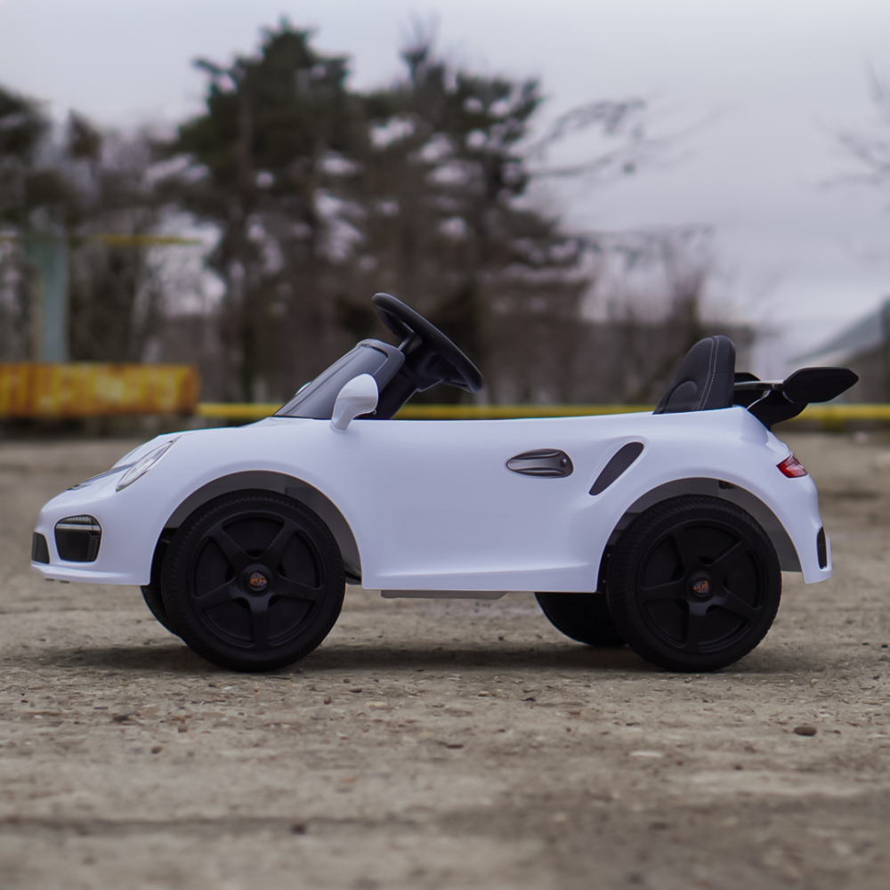 Electric Ride-On Car for Kids 2–5 Years – RUF CTR 3, 70W, 12V, Premium, white [4]