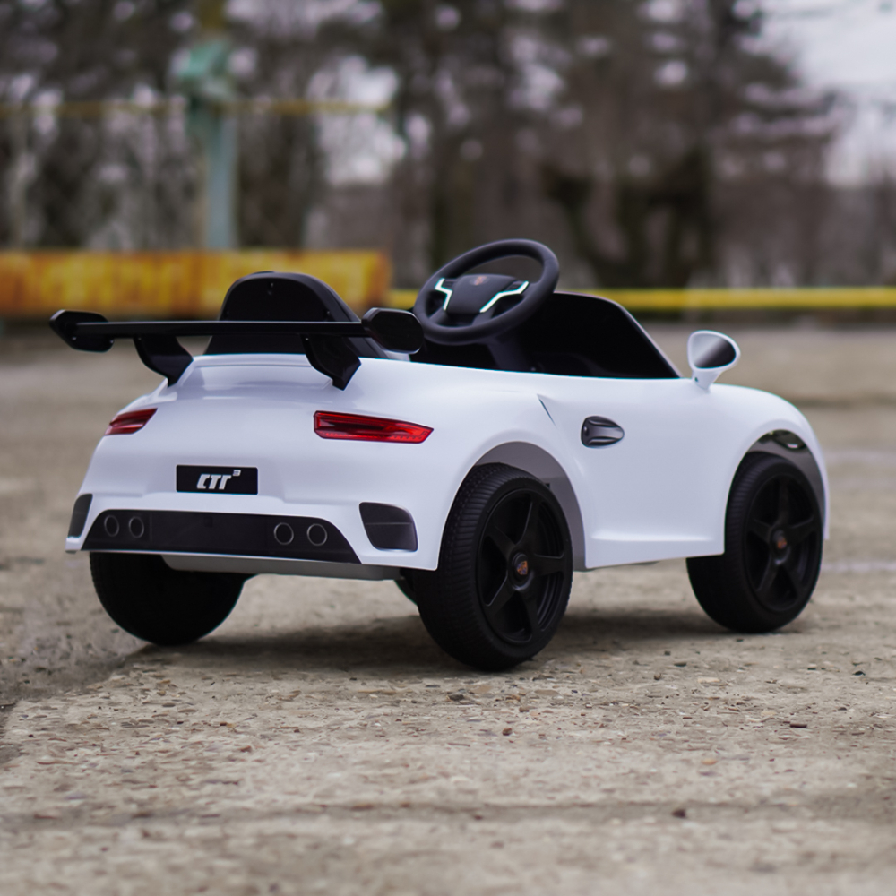 Electric Ride-On Car for Kids 2–5 Years – RUF CTR 3, 70W, 12V, Premium, white [7]