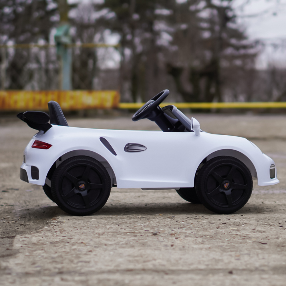 Electric Ride-On Car for Kids 2–5 Years – RUF CTR 3, 70W, 12V, Premium, white [8]