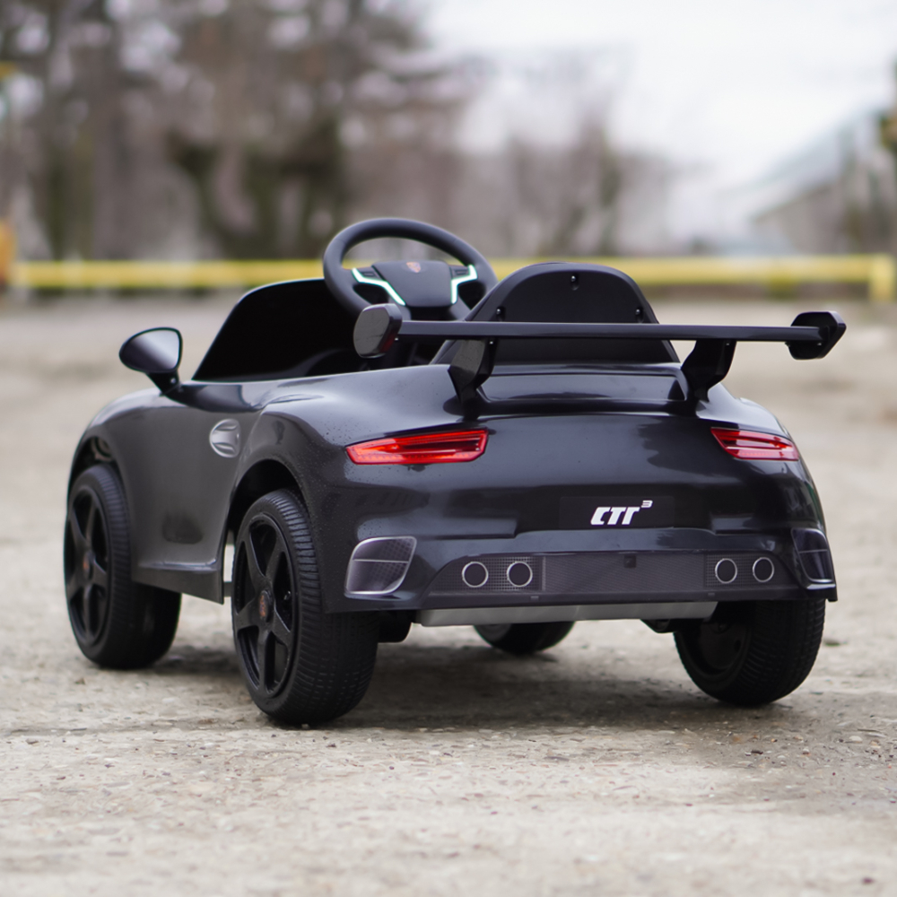 Electric Ride-On Car for Kids 2–5 Years – RUF CTR 3, 70W, 12V, Premium, black [7]